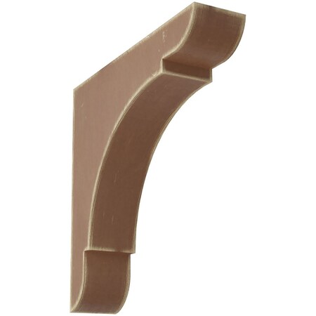 Ekena Millwork 1 3/4"W x 8"D x 8"H Medium Olympic Wood Vintage Decor Bracket, Weathered Brown BKTWD01X08X08OLBR